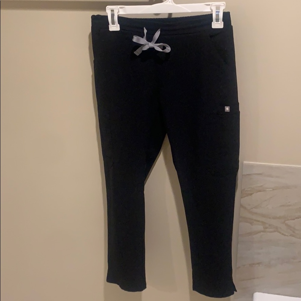 FIGS Yola Scrub Pants Black